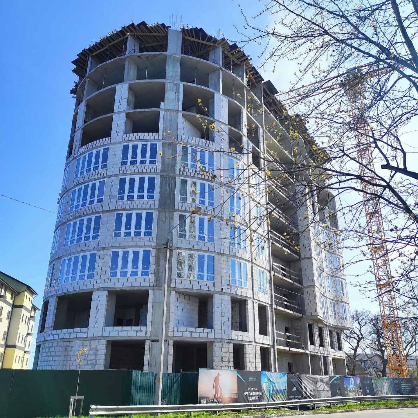 Хід будівництва ЖК Aquamarine, квіт, 2021 рік