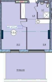 1-кімнатна 47.5 м² в ЖК Простір біля Стамбульського парка від 40 900 грн/м², Одеса