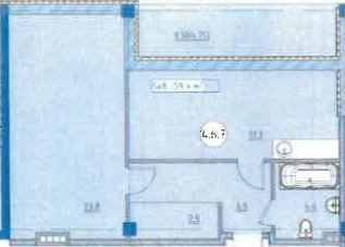1-кімнатна 59.4 м² в ЖК Простір біля Стамбульського парка від 40 900 грн/м², Одеса