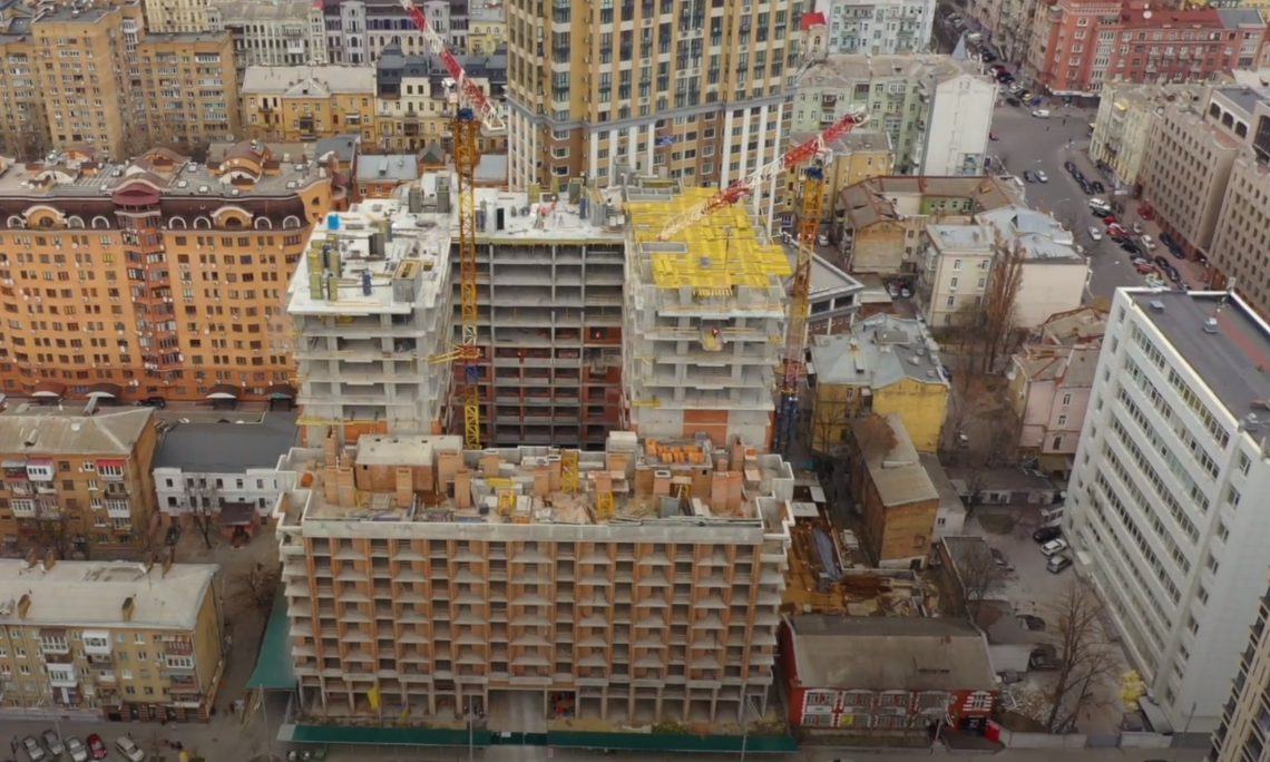 Хід будівництва ЖК CRYSTAL RESIDENCE, бер, 2021 рік