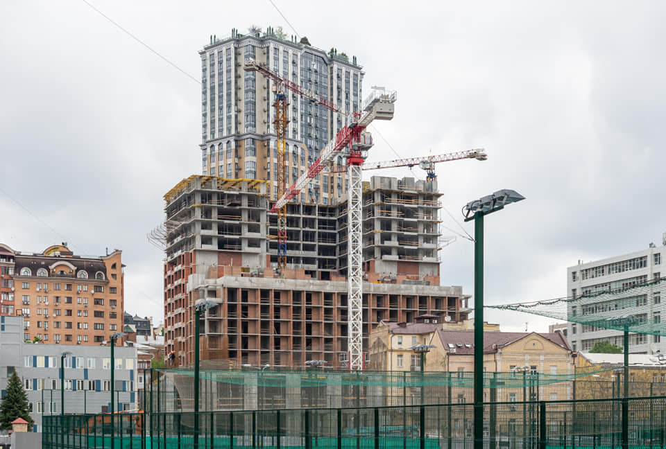 Хід будівництва ЖК CRYSTAL RESIDENCE, трав, 2021 рік