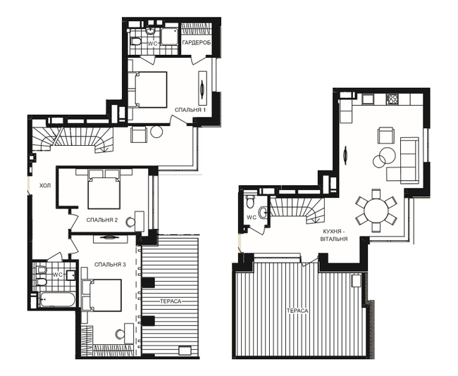 Двухуровневая 128.43 м² в ЖК Crystal Park Tower от 47 500 грн/м², Киев