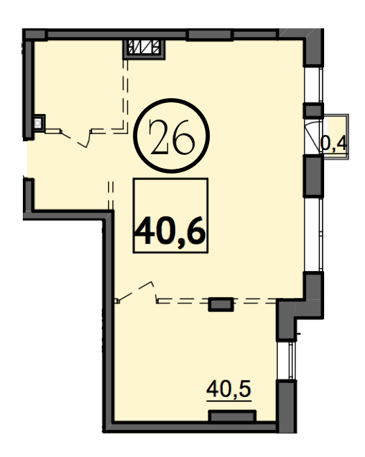1-кімнатна 40.6 м² в Дохідний будинок Salve від 41 150 грн/м², Одеса