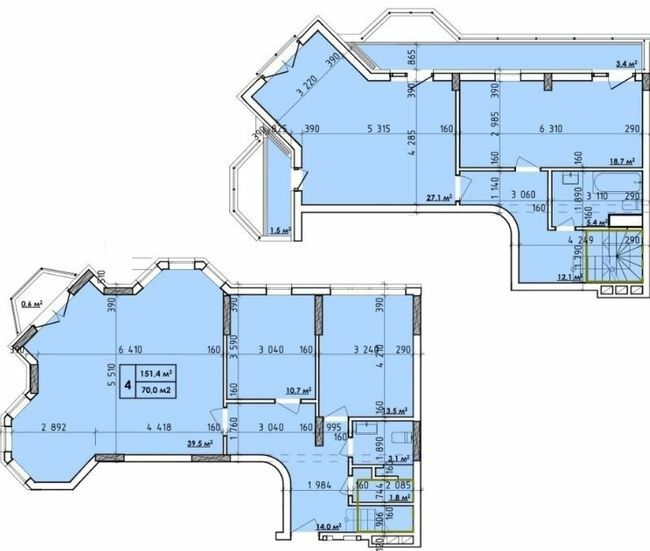 Дворівнева 151.4 м² в ЖК Віденський Квартал від 18 500 грн/м², Чернівці