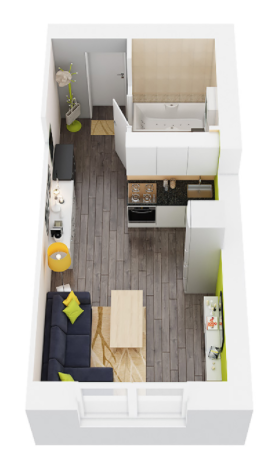 Студия 15.15 м² в ЖК LIBERTY PARK от 17 700 грн/м², Киев