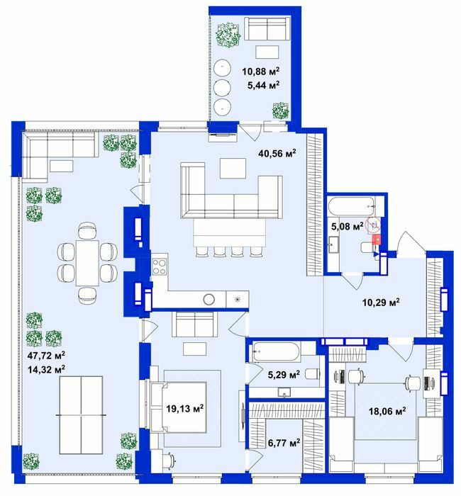 2-кімнатна 124.94 м² в ЖК Utlandia-2 від 26 600 грн/м², м. Ірпінь