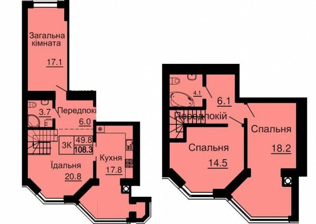 Двухуровневая 106.3 м² в ЖК София Сити от 32 000 грн/м², с. Софиевская Борщаговка
