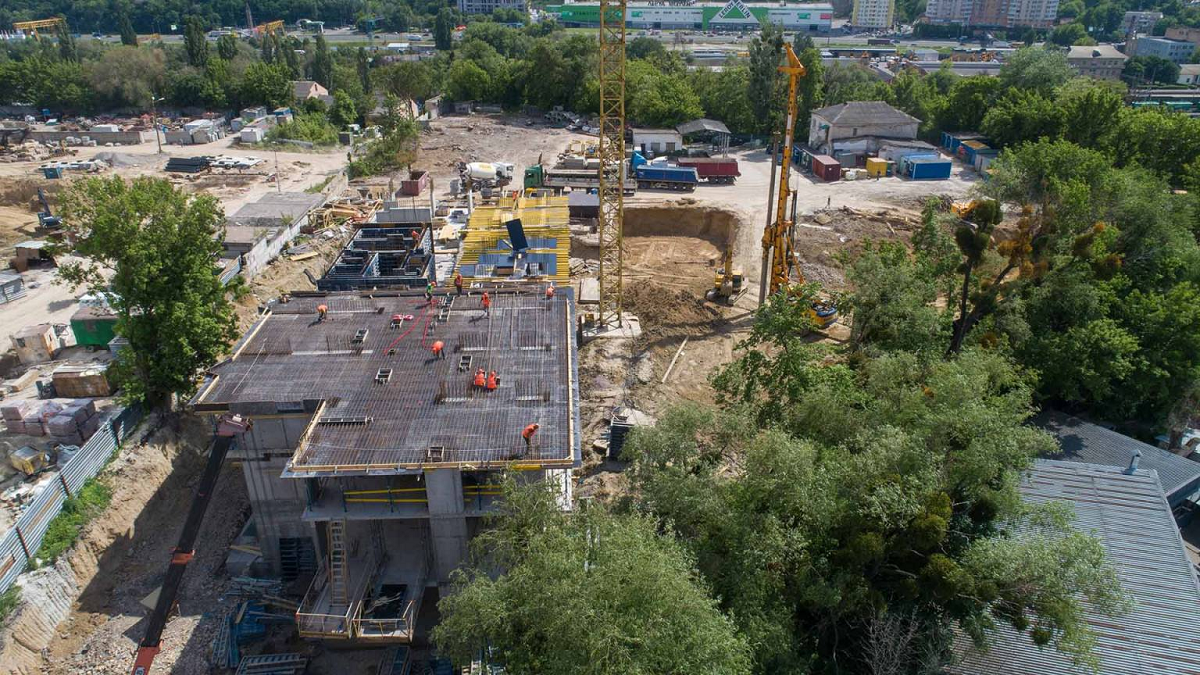 Ход строительства ЖК Nordica Residence, май, 2021 год