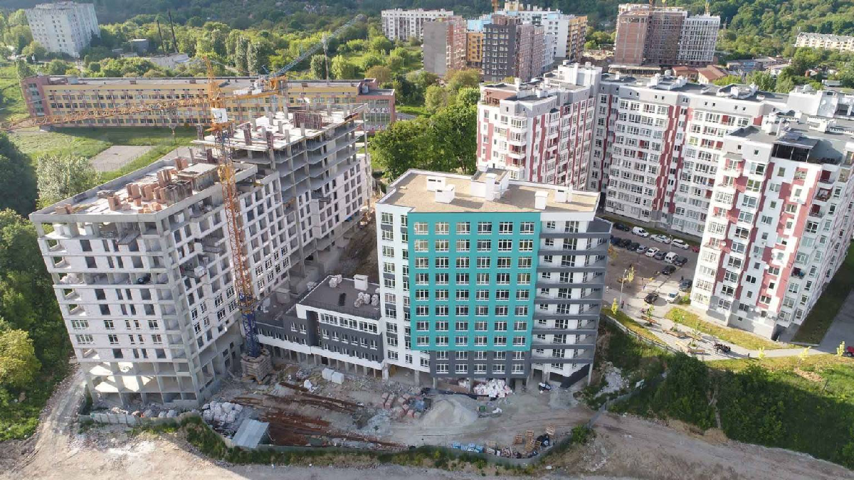 Ход строительства ЖК Голоські кручі, май, 2021 год