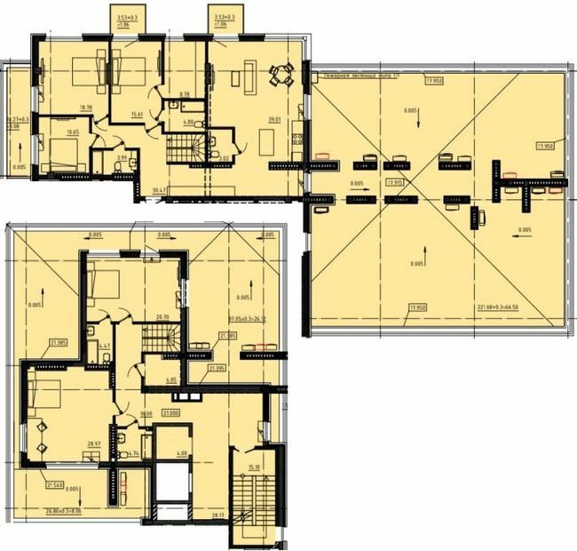 Дворівнева 367.65 м² в ЖК Простір на 9-й Фонтана від 38 850 грн/м², Одеса
