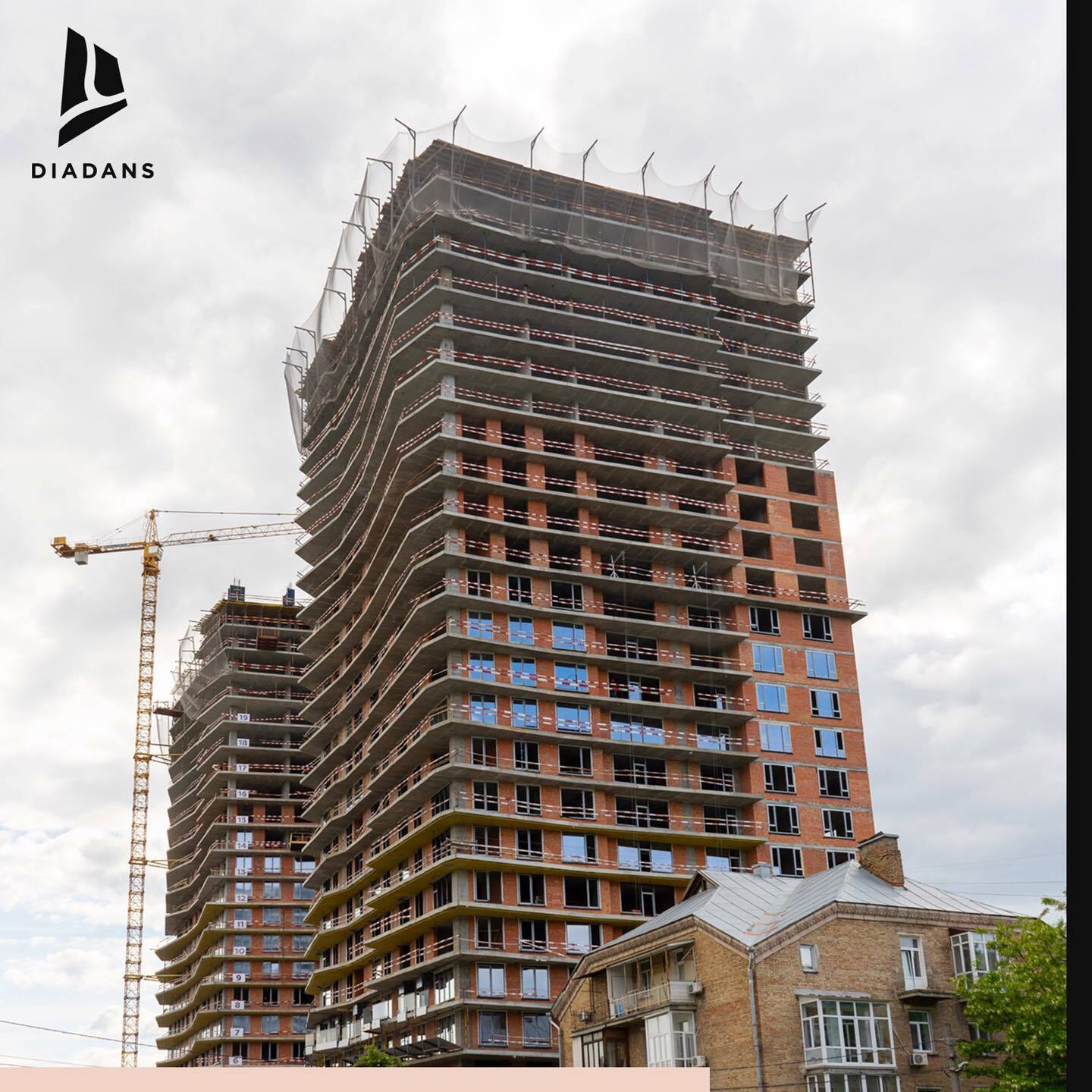 Хід будівництва ЖК Diadans, черв, 2021 рік