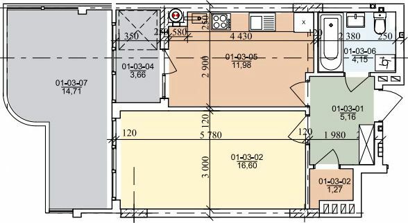 1-комнатная 45.4 м² в ЖК на ул. Трускавецкая от 20 000 грн/м², с. Сокольники
