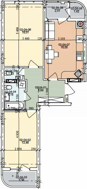 2-комнатная 65.68 м² в ЖК на ул. Трускавецкая от 20 000 грн/м², с. Сокольники