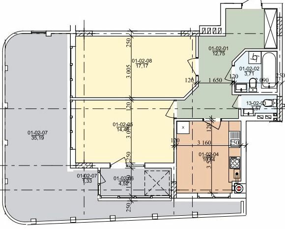 2-комнатная 74.13 м² в ЖК на ул. Трускавецкая от 20 000 грн/м², с. Сокольники