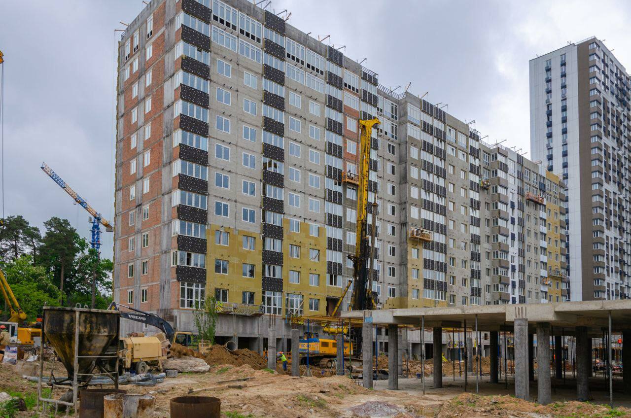 Хід будівництва ЖК Святобор, черв, 2021 рік