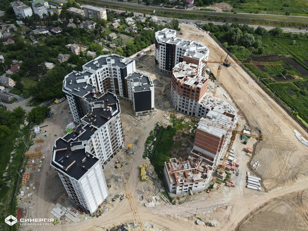 Хід будівництва ЖК Синергія Сіті, черв, 2021 рік