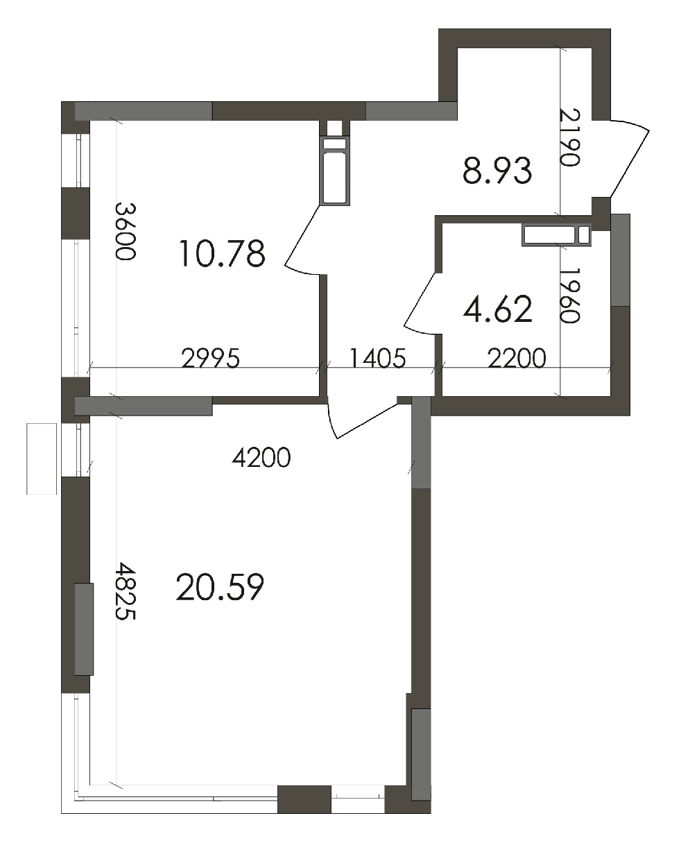 1-комнатная 44.92 м² в ЖК Star City от 26 312 грн/м², Киев