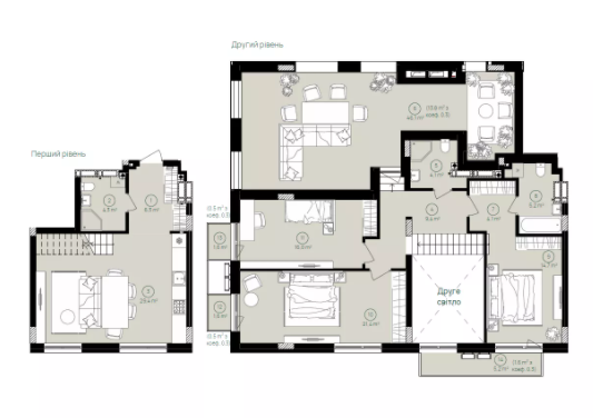 Двухуровневая 131.5 м² в ЖК Дом на Вавиловых от 31 350 грн/м², Киев