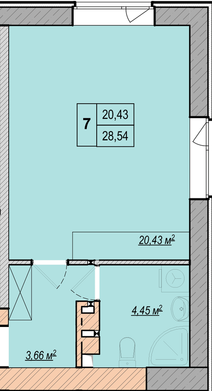 Студия 28.54 м² в ЖК LIBERTY PARK от 20 700 грн/м², Киев