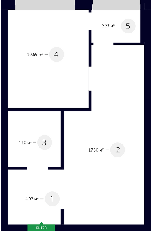 1-кімнатна 38.93 м² в ЖК White Lines від 70 250 грн/м², Київ