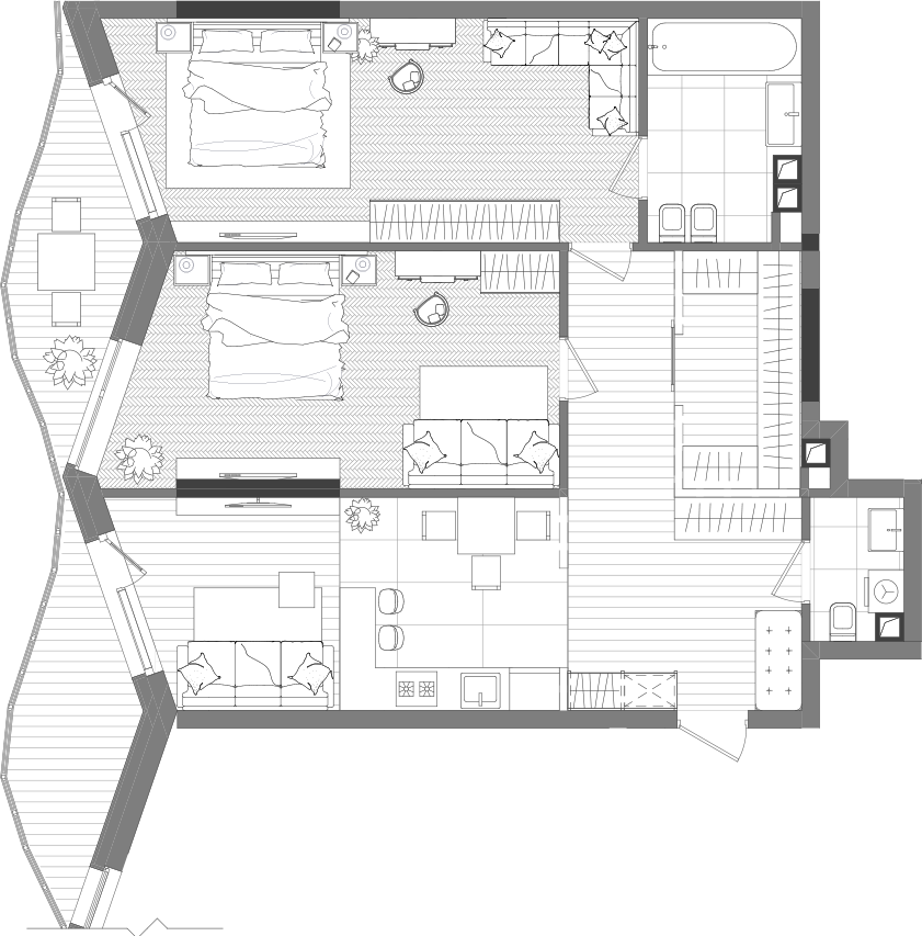 2-кімнатна 93.5 м² в ЖК Creator City від 46 170 грн/м², Київ