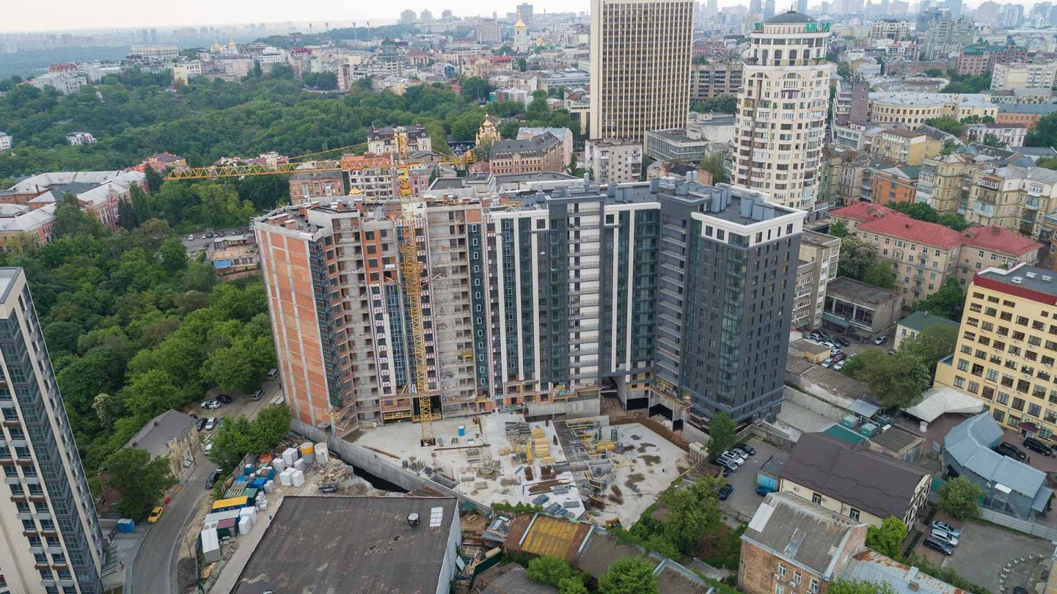 Ход строительства ЖК Львовская Площадь, май, 2021 год