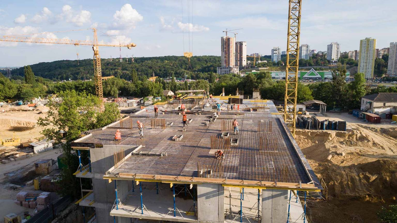 Ход строительства ЖК Nordica Residence, июнь, 2021 год
