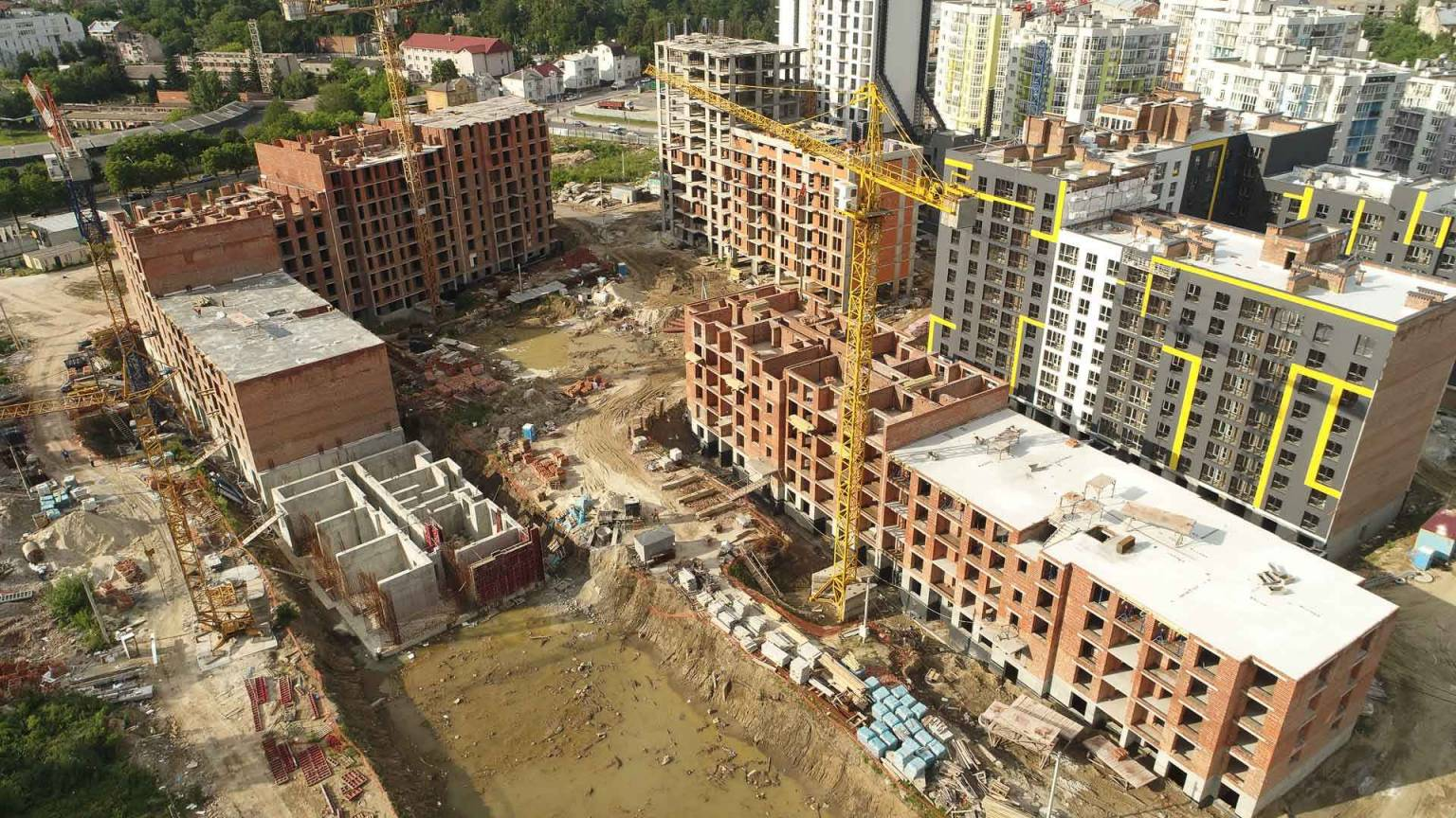 Хід будівництва ЖК Шенген, черв, 2021 рік