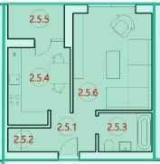 1-комнатная 34.1 м² в ЖК Горизонт от 13 000 грн/м², с. Петриков