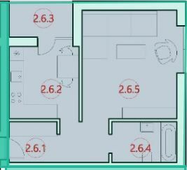 1-комнатная 39.5 м² в ЖК Горизонт от 13 000 грн/м², с. Петриков