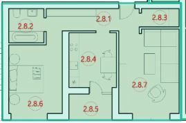 2-комнатная 52.2 м² в ЖК Горизонт от 13 000 грн/м², с. Петриков