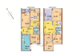 Двухуровневая 151.04 м² в ЖК Медовый-2 от 21 826 грн/м², Киев