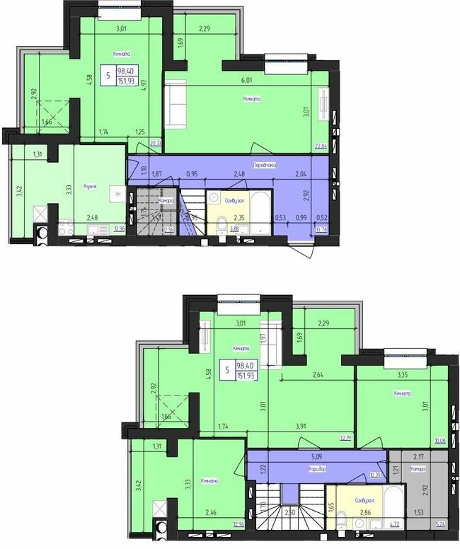 Двухуровневая 151.93 м² в ЖК Олимпийский от 15 200 грн/м², Харьков