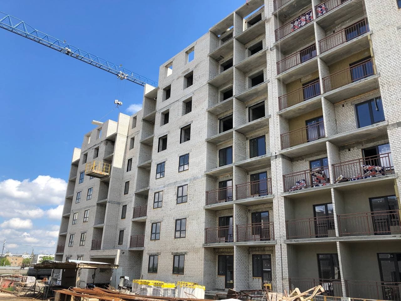 Хід будівництва ЖК Комфорт на Салтівці, трав, 2021 рік