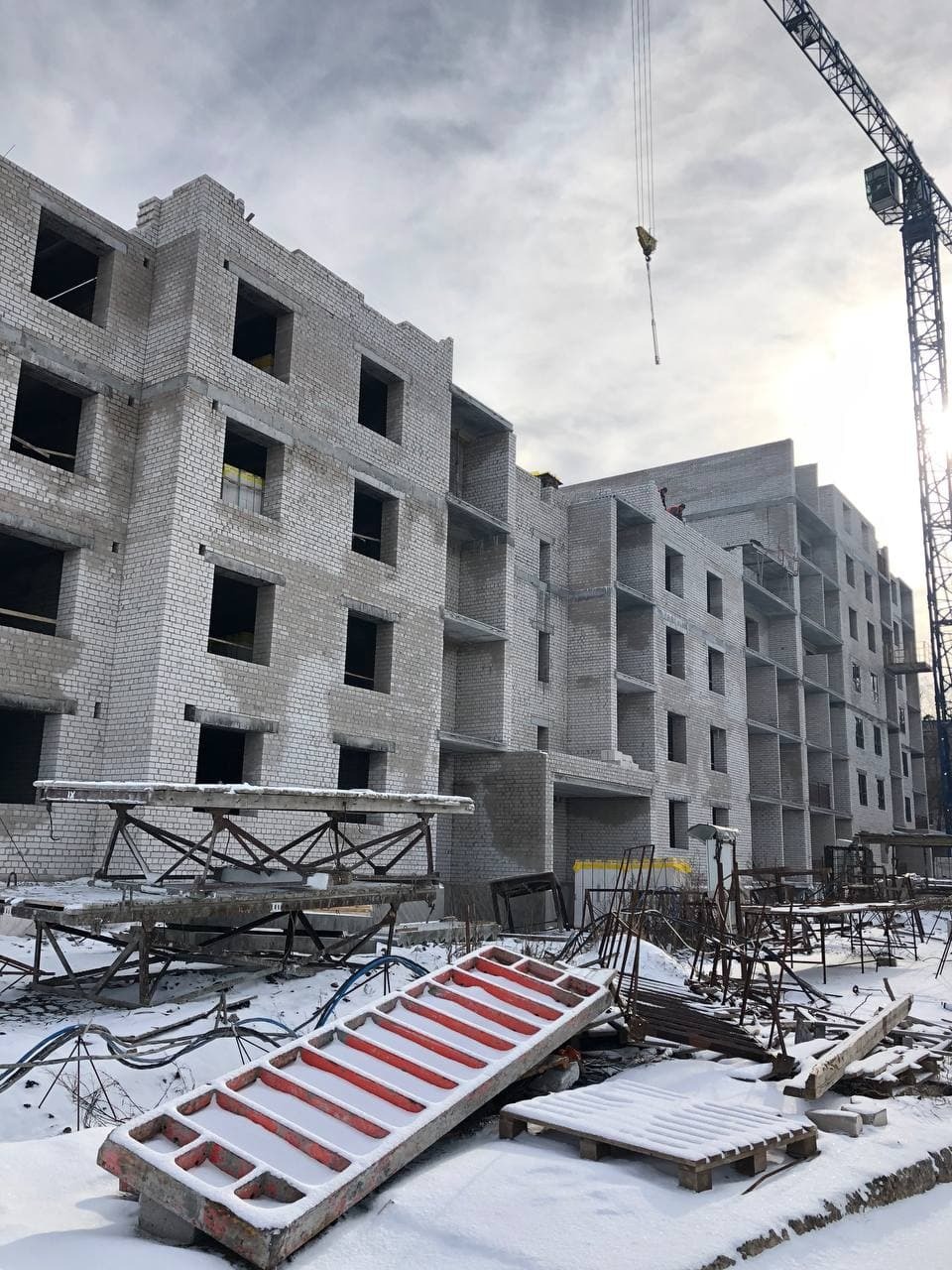 Хід будівництва ЖК Комфорт на Салтівці, лют, 2021 рік