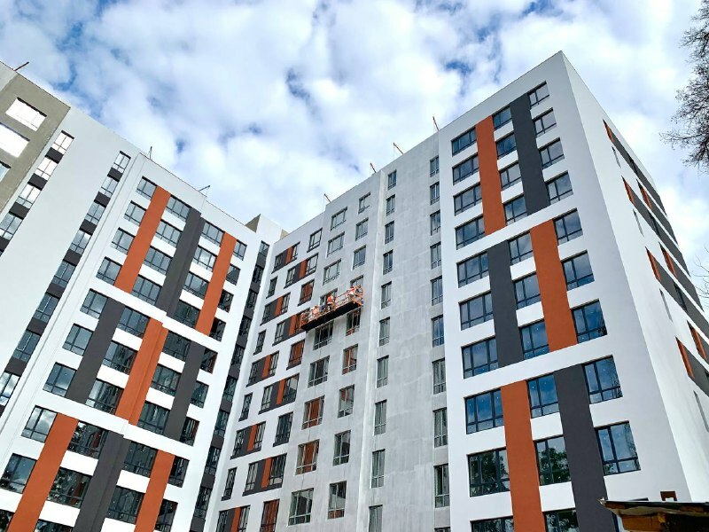 Ход строительства ЖК Новые Метры Center, июнь, 2021 год