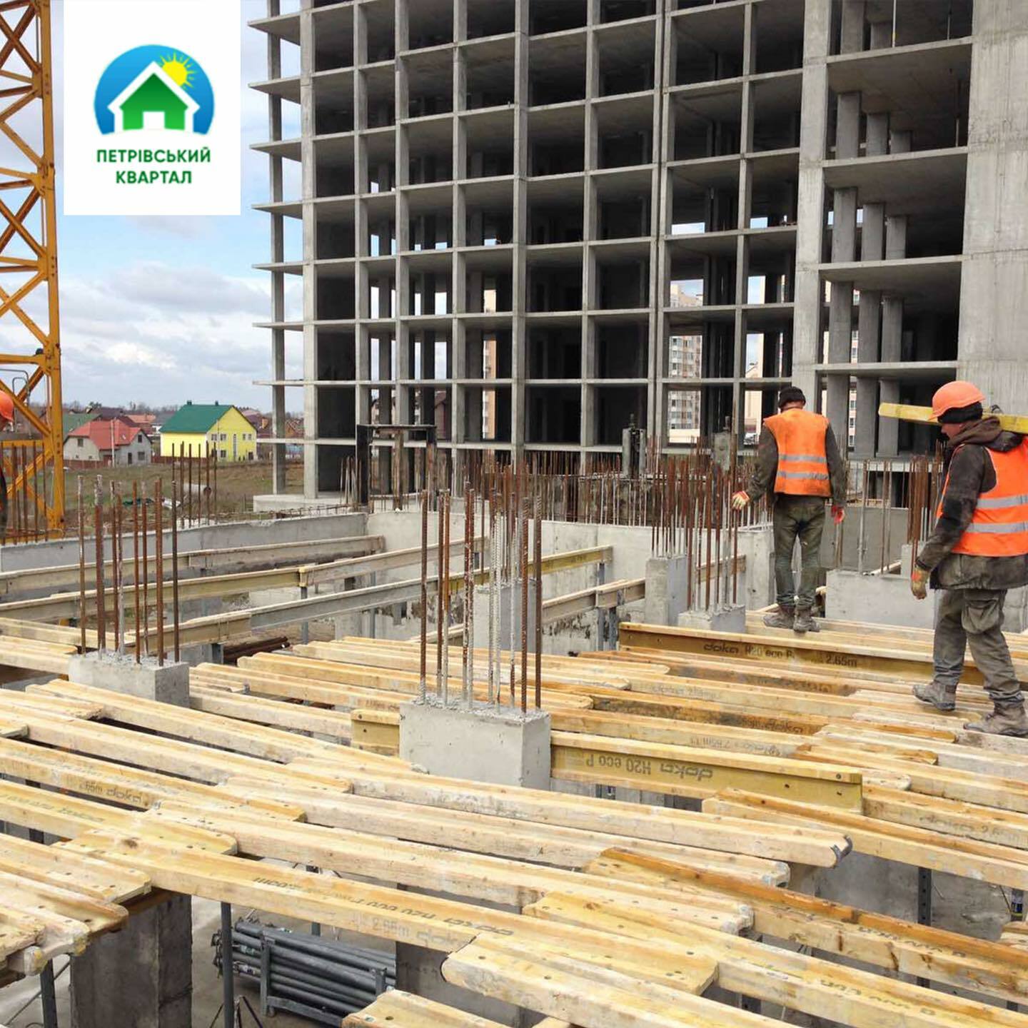 Хід будівництва ЖК Петрівський квартал, квіт, 2021 рік
