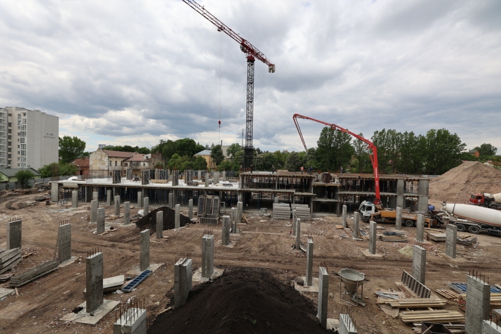 Ход строительства ЖК Greenville Park Lviv, июнь, 2021 год