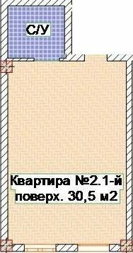 1-кімнатна 30.5 м² в ЖК Брусниця від 18 450 грн/м², Одеса