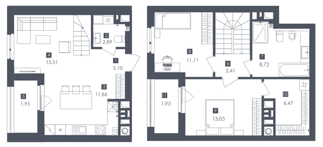 Дворівнева 81.02 м² в ЖК Safe Town від 36 700 грн/м², Львів