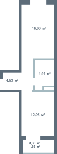 1-комнатная 38.53 м² в ЖК Новосел от 14 250 грн/м², с. Молодежное