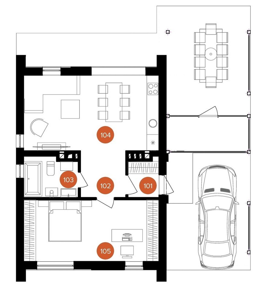 Котедж 57.3 м² в КМ PALLO ALTO від 42 234 грн/м², с. Гора