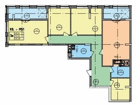 3-кімнатна 126.08 м² в ЖК на вул. Стрийська, 45 від 26 800 грн/м², Львів