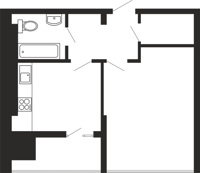 1-комнатная 44.94 м² в ЖК Национальный от 33 750 грн/м², Львов
