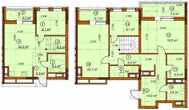 Дворівнева 141.6 м² в ЖК 4 сезони від 29 900 грн/м², Київ