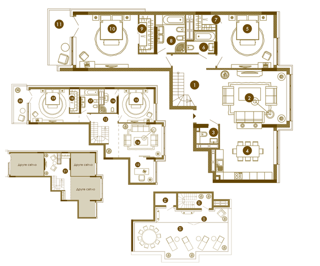 Двухуровневая 298.6 м² в ЖК Obolon Residences от 101 800 грн/м², Киев