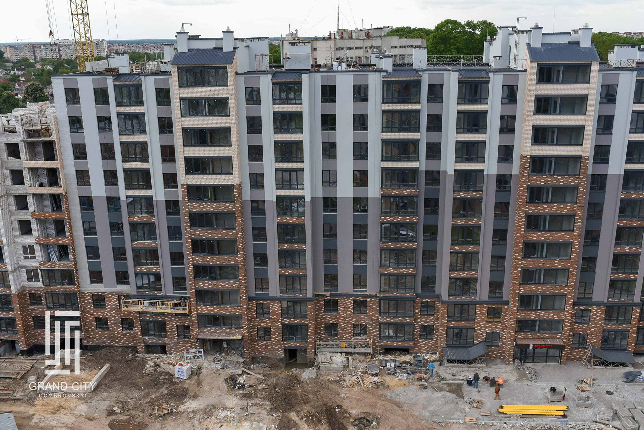 Ход строительства ЖК Grand City Dombrovskyi, июнь, 2021 год