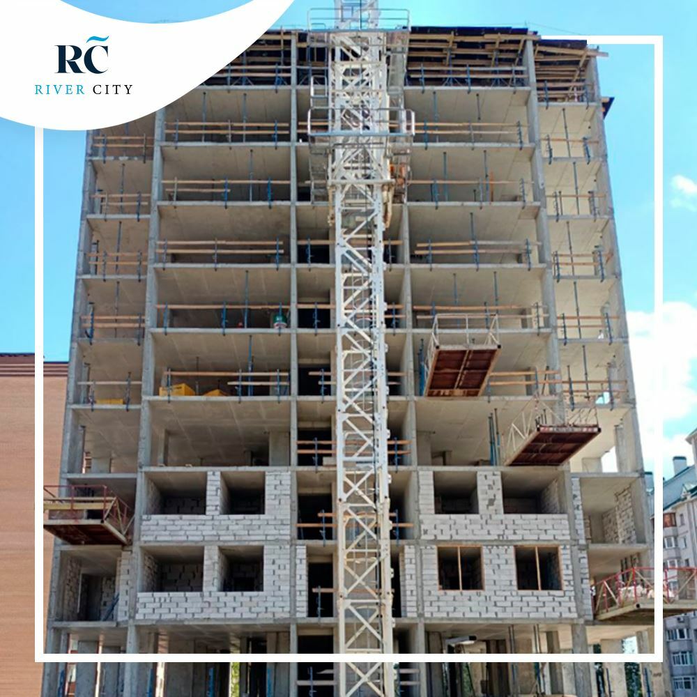 Ход строительства ЖК River City, авг, 2021 год