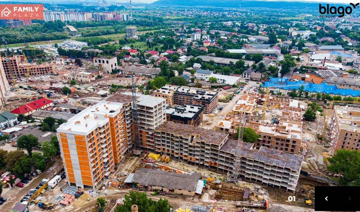 Ход строительства ЖК Family Plaza, июль, 2021 год