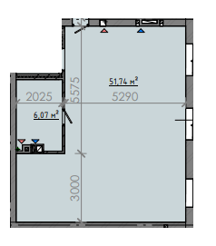 2-кімнатна 60.23 м² в ЖК Osnova від 18 100 грн/м², Запоріжжя